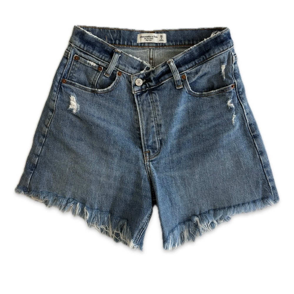 Abercrombie the dad short denim shorts size 26